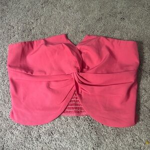 pink bow blouse